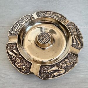 Brass Ashtray Asian Style - Made in Korea